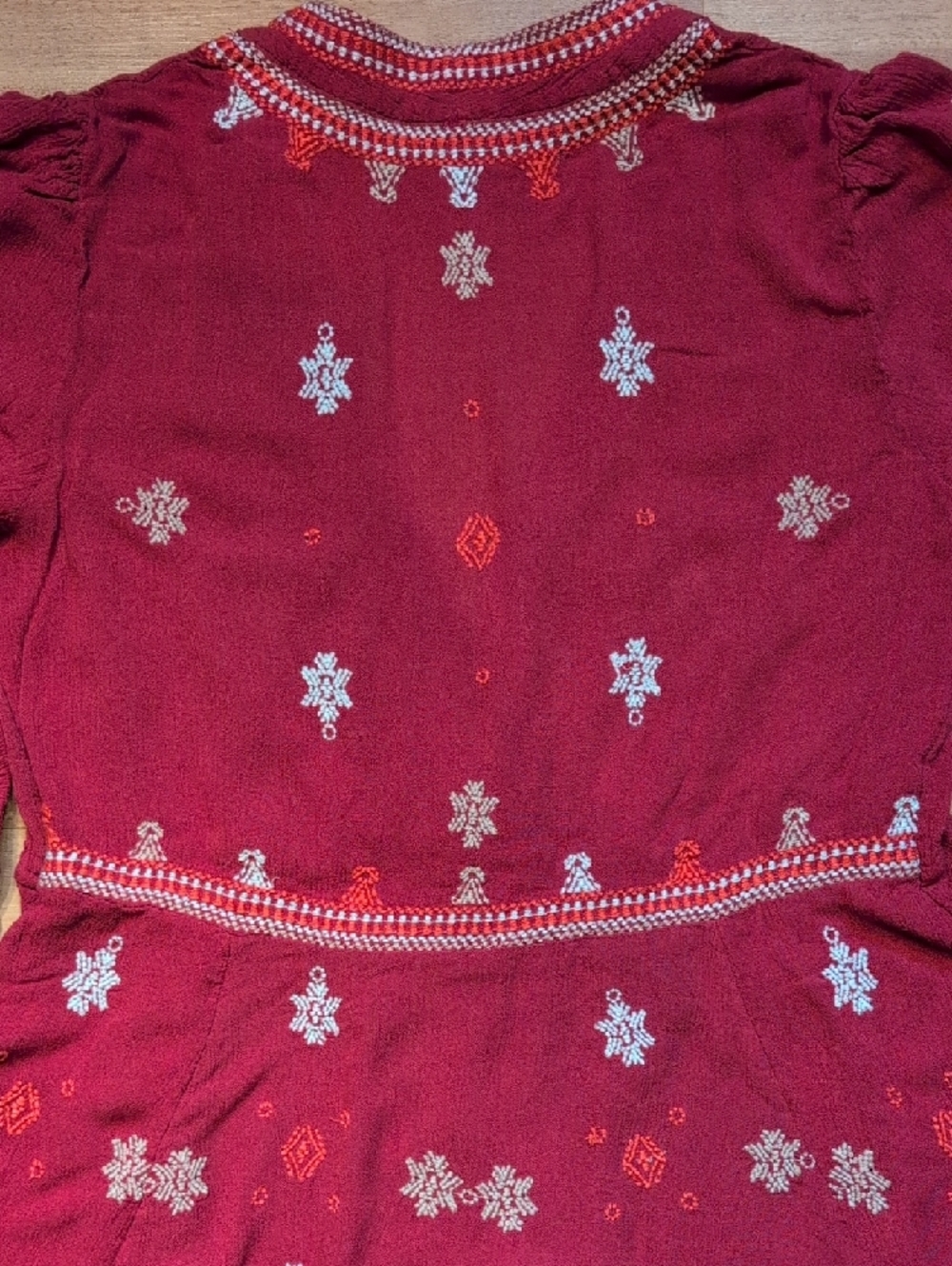 Free People Pink Embroidered Mini Dress - Picture 6 of 6